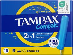 Изображение товара Тампоны TAMPAX Compack Regular, с аппликатором, 16шт