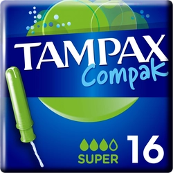 Тампоны TAMPAX Compak Super, с аппликатором, 16шт