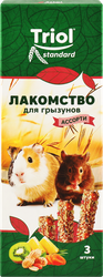 Лакомство для грызунов TRIOL Standard Ассорти с фруктами, овощами и орехами, 75г