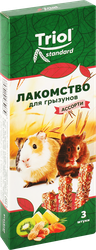 Лакомство для грызунов TRIOL Standard Ассорти с фруктами, овощами и орехами, 75г