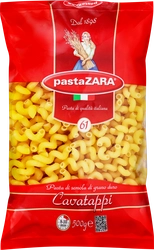 Макароны PASTA ZARA Cavatappi Рожок Витой №61, 500г