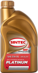 Масло моторное SINTEC Platinum 7000 5W-30 A3/B4 SL/CF, синтетическое, 1л