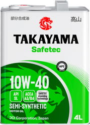 Масло моторное TAKAYAMA полусинтетическое SAE 10W-40 API SL/СF, 4л