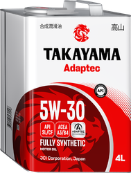Масло моторное TAKAYAMA синтетическое SAE 5W-30 API SL/СF, 4л