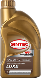 Масло моторное SINTEC Luxe 5000 5W-40 SL/CF, полусинтетическое, 1л