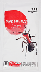 Инсектицид от садовых и домовых муравьев AVGUST Муравьед Супер, 50г