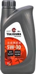 Масло моторное TAKAYAMA синтетическое SAE 5W-30 API SL/СF, 1л