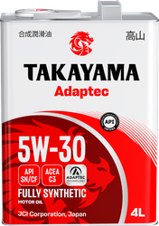 Изображение товара Масло моторное TAKAYAMA синтетическое SAE 5W-30 API SN/СF С3, 4л