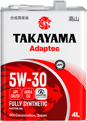 Масло моторное TAKAYAMA синтетическое SAE 5W-30 API SN/СF С3, 4л