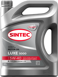 Изображение товара Масло моторное SINTEC Luxe 5000 5W-40 SL/CF, полусинтетическое, 4л