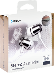 Стереогарнитура DEPPA Stereo Alum Mini/Pro, черная, Арт. 44183