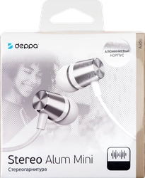 Стереогарнитура DEPPA Stereo Alum Mini/Pro, черная, Арт. 44183