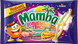 Изображение товара Конфеты жевательные MAMBA Волшебный твист, ассорти вкусов, 70г