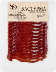 Изображение товара Бастурма сыровяленая из свинины SD Мраморная, нарезка, 70г