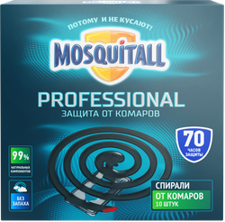 Изображение товара Спирали от комаров MOSQUITALL Профессиональная защита, 10шт