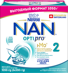 Изображение товара Смесь молочная NAN Optipro 2, с 6 месяцев, 3х350г