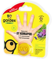 Браслет от комаров детский GARDEX Baby с 2 сменными картриджами, 44г