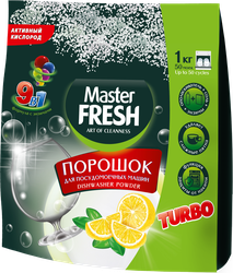 Изображение товара Порошок для посудомоечной машины MASTER FRESH 7в1, 1кг