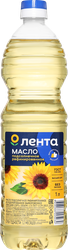 Масло подсолнечное ЛЕНТА рафинированное дезодорированное высший сорт, 1л