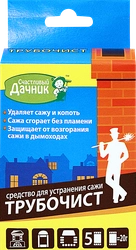 Средство для устранения сажи в дымоходах СЧАСТЛИВЫЙ ДАЧНИК Трубочист, 100г