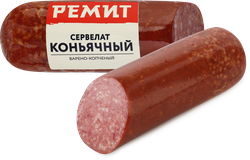 Изображение товара Колбаса варено-копченая РЕМИТ Сервелат Коньячный, весовая