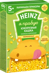 Каша кукурузная HEINZ безмолочная низкоаллергенная, с 5 месяцев, 180г