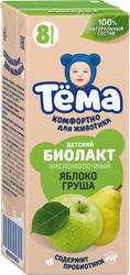 Биолакт детский ТЕМА Яблоко, груша 3%, без змж, 206г