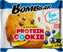 Печенье протеиновое неглазированное BOMBBAR Смородина-черника, 40г