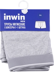 Трусы мужские INWIN боксеры р. 46–54, цвет светло-серый меланж, Арт. ATL-24003-B