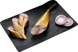 Изображение товара Скумбрия Атлантическая холодного копчения ЛЕНТА FRESH без головы, 
фасованная, весовая