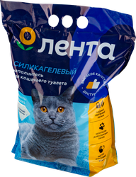Наполнитель силикагелевый для кошачьего туалета ЛЕНТА, 3кг