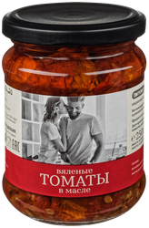 Изображение товара Томаты вяленые TOMTOM в масле, 250г