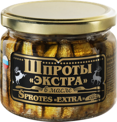 Шпроты ВКУСНЫЕ КОНСЕРВЫ в масле, Экстра, 270г