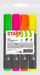 Набор текстовыделителей STAFF College Stick, 1-4мм, в ассортименте, 4шт