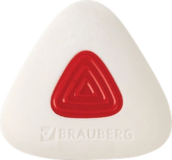 Ластик BRAUBERG Trios Pro 3,6х3,6х0,9мм, белый