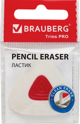 Ластик BRAUBERG Trios Pro 3,6х3,6х0,9мм, белый