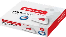 Ластик BRAUBERG Trios Pro 3,6х3,6х0,9мм, белый