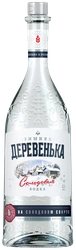 Водка ЗИМНЯЯ ДЕРЕВЕНЬКА на солодовом спирте Альфа 40%, 0.7л