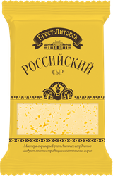 Сыр БРЕСТ-ЛИТОВСК Российский 50%, без змж, 200г