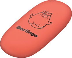 Ластик BERLINGO Lazy Cats, овальный, 4,9х2,3х0,9см