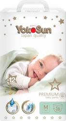 Подгузники-трусики YOKOSUN Premium M 6–10кг, 56шт