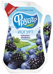 Йогурт питьевой ФРУАТЕ с черникой и ежевикой 1,5%, без змж, 250г