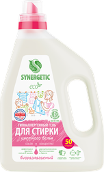 Гель для стирки SYNERGETIC Color биоразлагаемый концентрированный, 1.5л