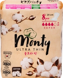 Прокладки MONTY Ultra Thin Super Plus, 8шт