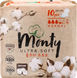 Прокладки MONTY Ultra Soft Normal Plus, 10шт