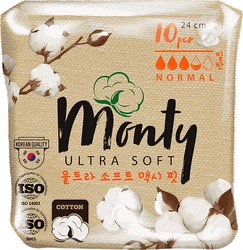 Прокладки MONTY Ultra Soft Normal Plus, 10шт