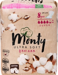 Прокладки MONTY Ultra Soft Super Plus, 8шт