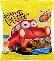 Мармелад жевательный KRUTFRUT Машинки, 70г