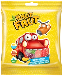 Мармелад жевательный KRUTFRUT Машинки, 70г