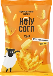 Снеки кукурузные HOLY CORN Ground Pack со вкусом сыра, 50г